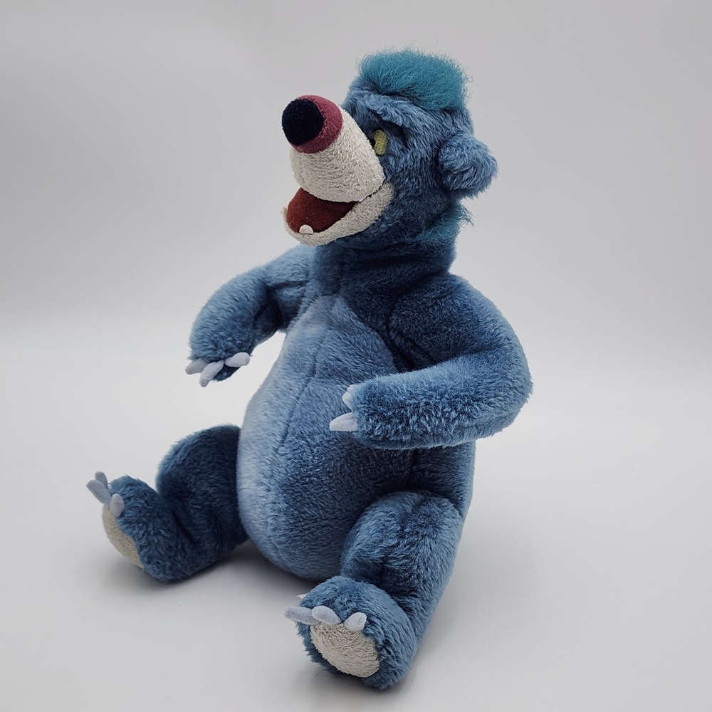 Disney Store‎ Plush Blue Baloo Bear Stuffed Animal Collectible Jungle Book 11"
